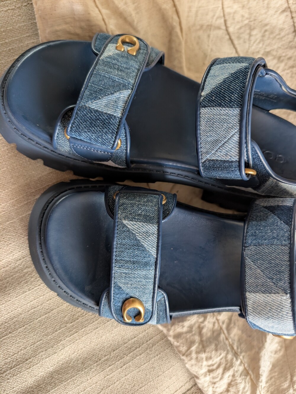 Coach Brynn Patchwork Platform Sandal - Picture 3 of 11